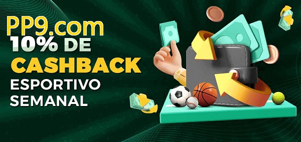 10% de bônus de cashback na PP9.com