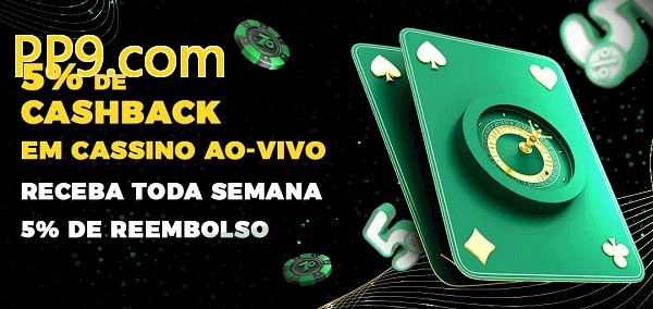 Promoções do cassino ao Vivo PP9.com